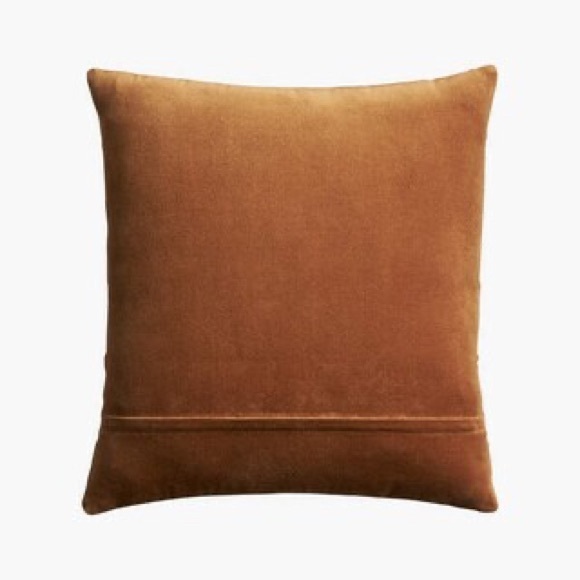 CB2 Izzie Leather Throw Pillow